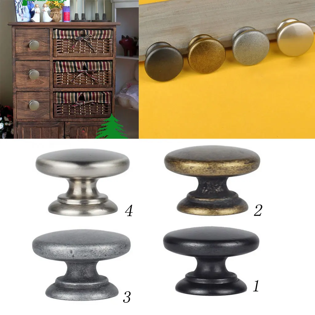 

Round Shape Metal Furniture Cupboard Cabinet Closet Handle Pull Knob Door Hardware for DIY