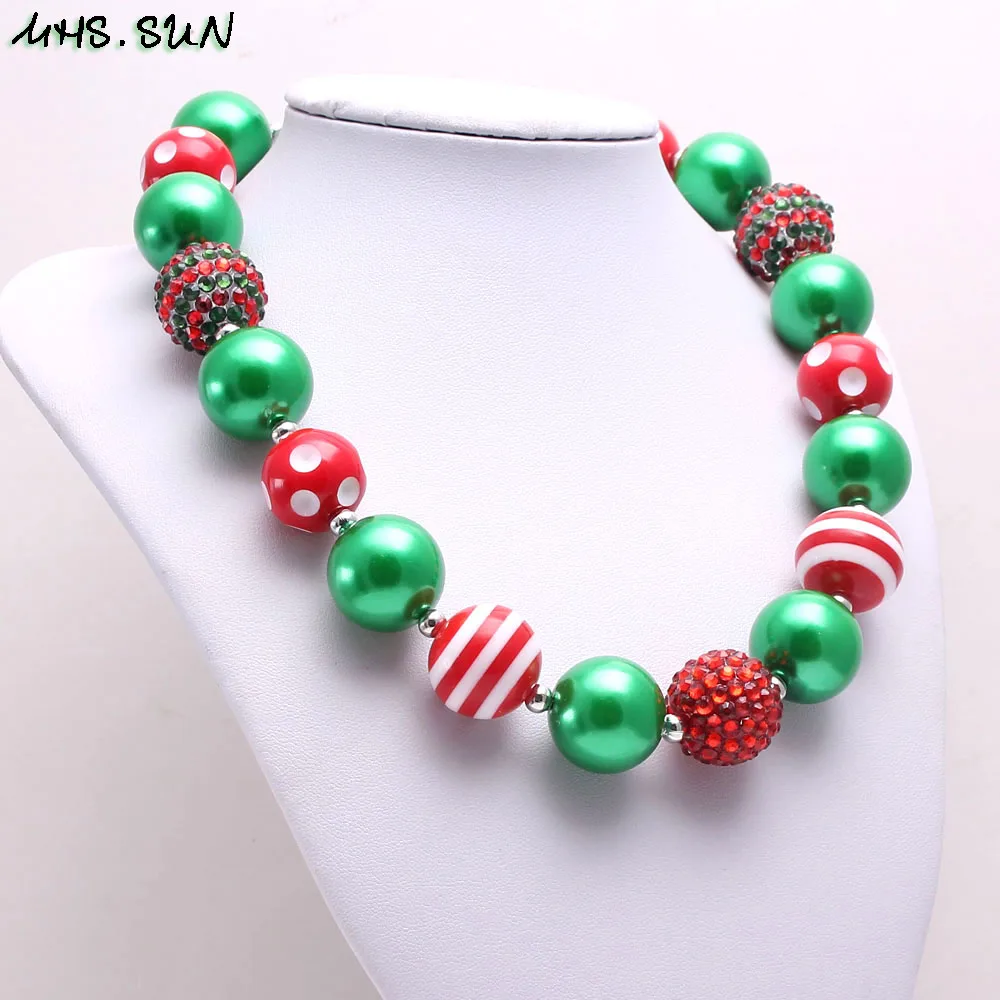BN558-1 (5)$5.85-1$3.13-1. Fashion baby kids chunky beaded necklace bracelet handmade bubblegum chain necklace jewelry for girls birthday gift 1PCJPG