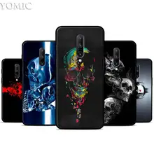 Horror Skull Silicone Case for Oneplus 7 7Pro 5T 6 6T Black Soft Case for Oneplus 7 7 Pro TPU Phone Cover