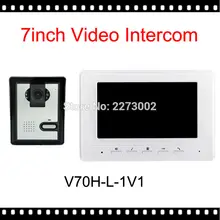 V70H-L 7 “TFT Color Video de La Puerta Sistema de Intercomunicación Del Timbre Del Teléfono Kit IR Cámara Altavoz del monitor de Vídeo Portero Automático Sistema de intercomunicación