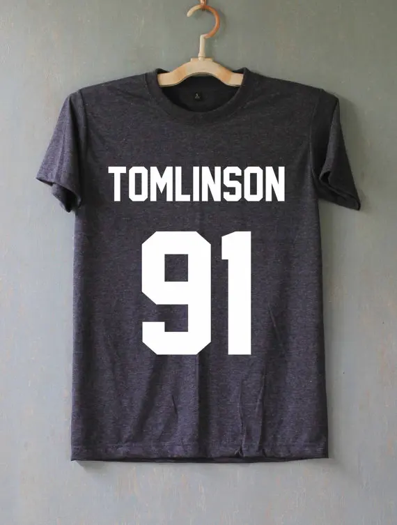 Футболка Луи Tomlinson 91 футболка в одном направлении унисекс большой размер и Colors