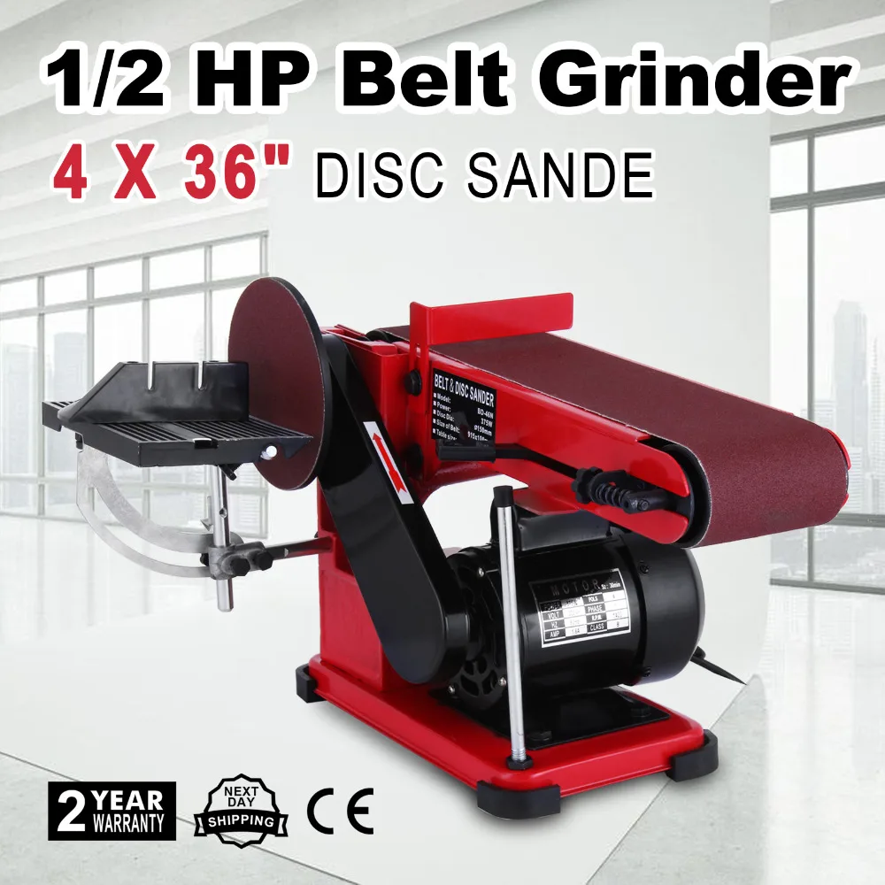 New Belt Disc Sander Electric Combination Bench Top Woodworking