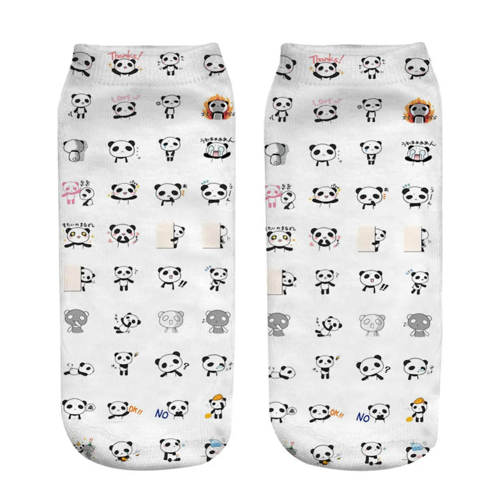 1 пара короткие носки с 3D принтом панды 19x8 см|3d socks|low ankle socksankle socks |