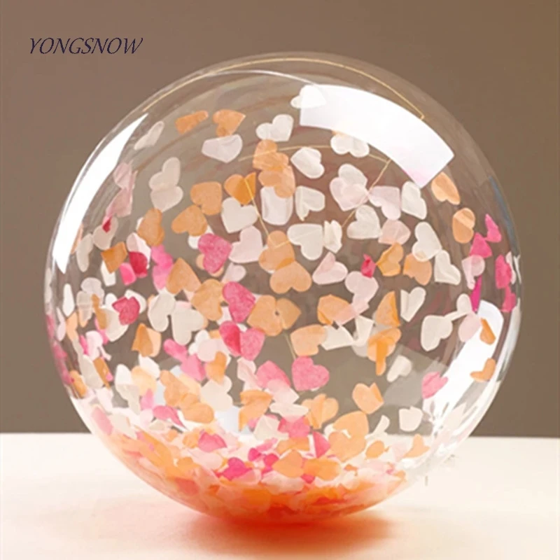 

2.5cm 1000pcs Heart Wedding Sprinkles Tissue Paper Confetti Engagement Party Table Balloon Fillers Decoration Pinata Supplies