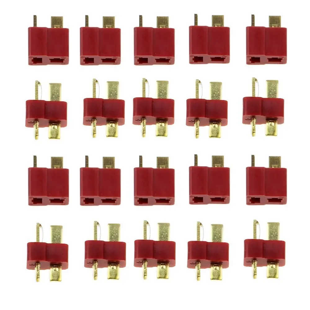 

10Pair T Plug Male & Female Connectors Deans Style For RC LiPo Battery ESC T Plug Quadcopter Racing frame Crossing frame