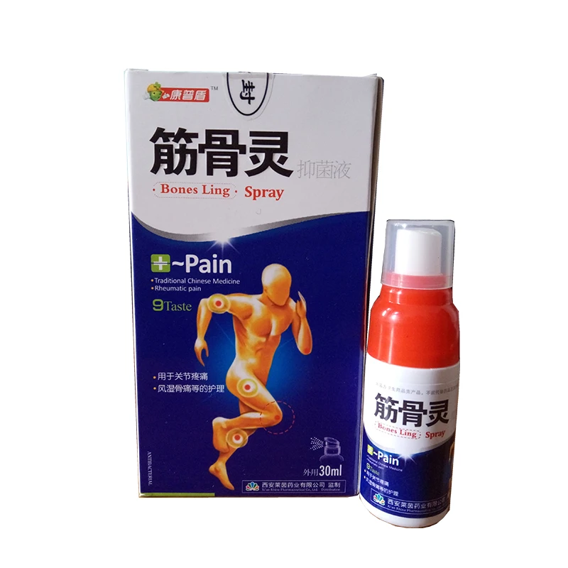 

1box Chinese Medicine Pain Relief Spray From Rheumatic, Rheumatoid Arthritis, Joint Pain, Muscle Pain, Bruises, Swelling