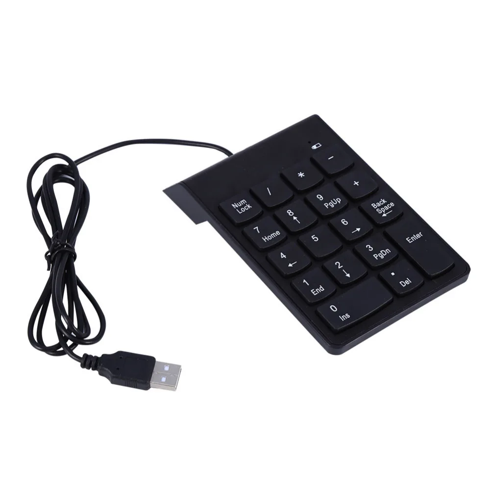 

Number Pad Keyboard USB Wire Mini Keyboard for Laptop Desktop PC Pro Computer Numpad Keyboard 18 Keys Keyboard Universal