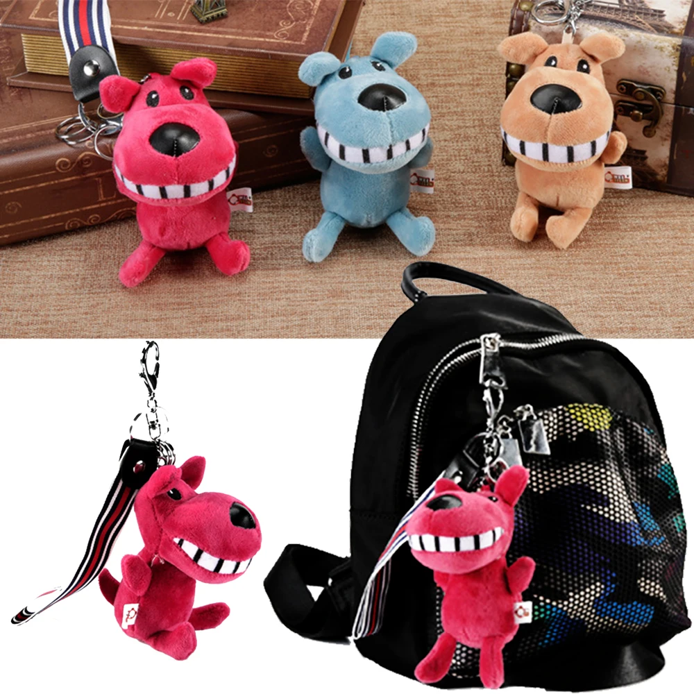 

Keyring Plush Dog with Keychain Soft Kids Toys for Girls Key-Ringed Stuffed Animal Doll Hanging on Backbag Gift to Girl 10CM