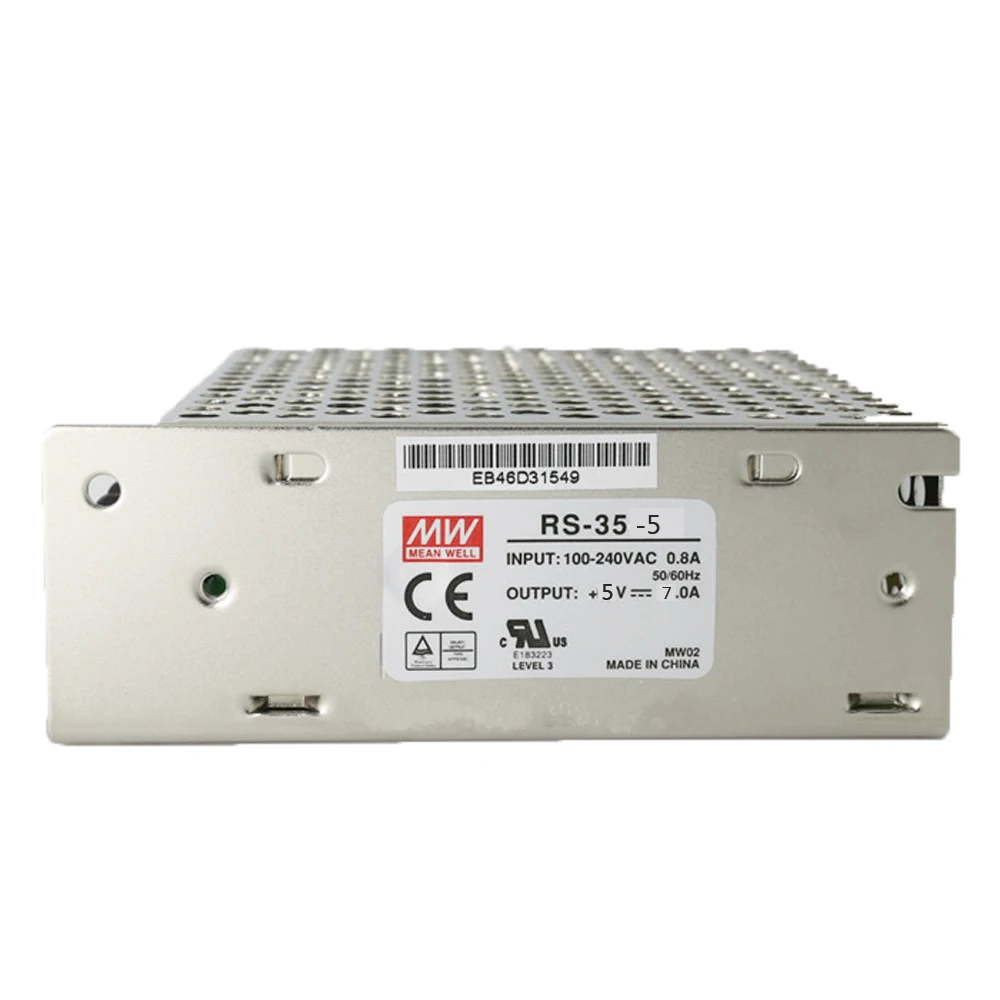 Средний хорошо RS-35-5 35 Вт 7A 5 VSwitch режим питания 110/220VAC до 5VDC 35 Вт источник питания UL CB CE одобренный