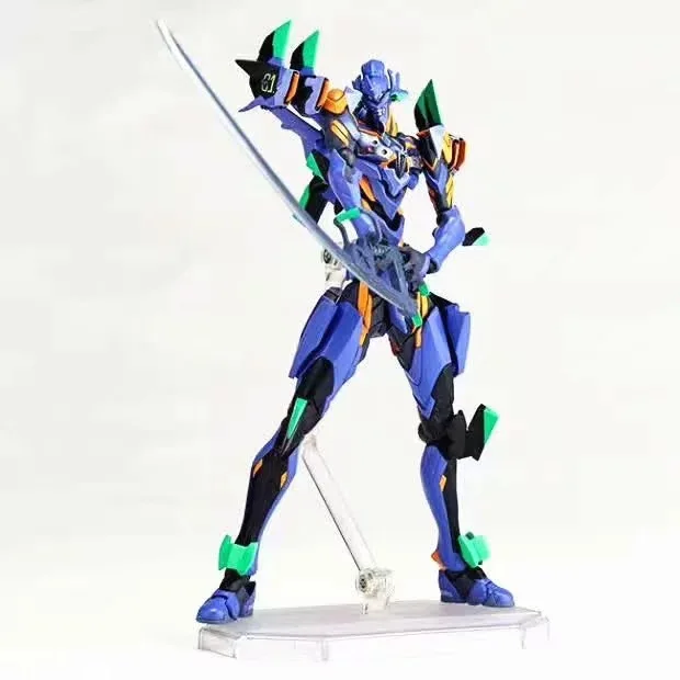 EVA-01 окончательная модель Evangelion Anima REVOLTECH EVANGELION EVOLUTION EVA ПВХ фигурка Коллекционная модель игрушки 17 см