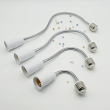 Лампа аксессуары E27 к E27 винт шланг держатель лампы, светодио дный Универсальный преобразования расширение лампы Основы белый