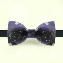 Новинка, модный мужской галстук ручной работы, галстук бабочка с принтом, вечерние банкетные платья для жениха, свадебное платье, спокойная звезда