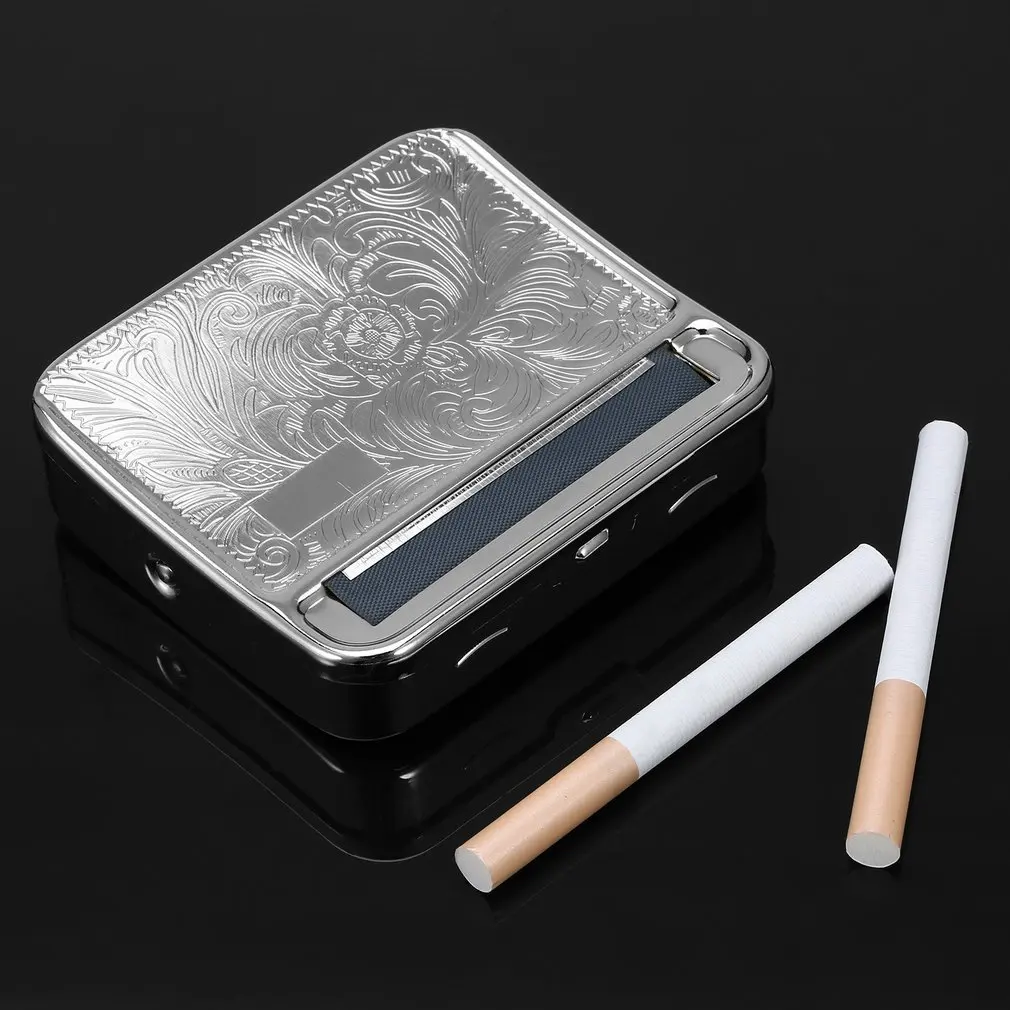 

Cigarette Tobacco Roller Roll Rolling Machine Box Case Metal Automatic Tin 8 For Drop Ship