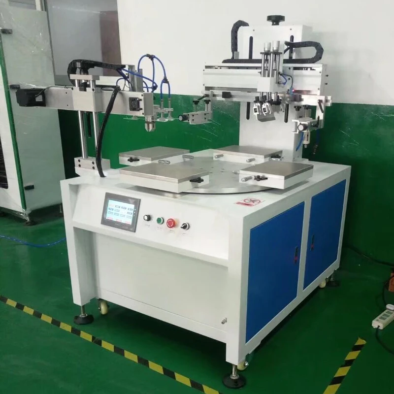 

automatic serigraph single color label printing machine