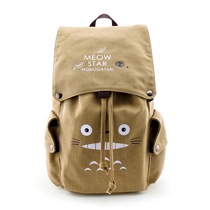 

E-Mell Fate Grand Order Attack on Titan Sword Art online Natsume Yuujinchou Totoro Multifunction shoulder canvas bag Backpack