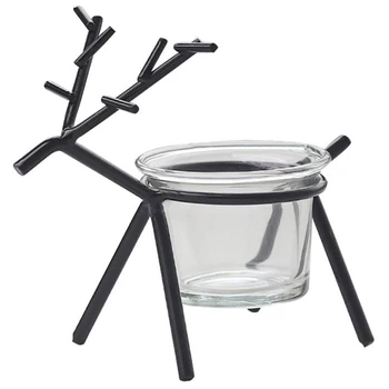 

Simple Innovative Wrought Iron Deer Candlestick Home Furnishings Atmosphere Decoration Candle Holder Ornaments