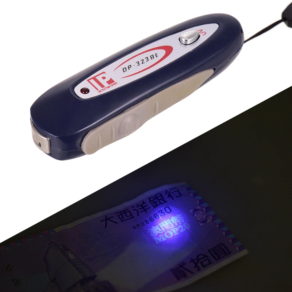 

2 In 1 Portable Mini Money Detector Counterfeit Cash Currency Banknote Checker Tester with Magnetic & UV Light for USD EURO POUND