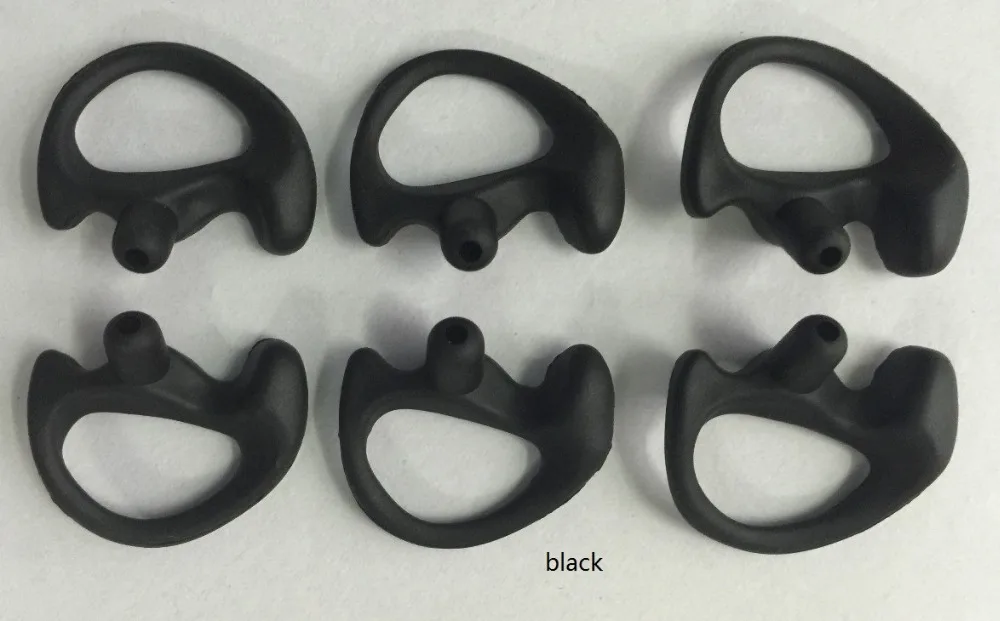 2 LEFT MEDIUM GEL OPEN EAR INSERT POLICE EARPIECE RADIO ACOUSTIC TUBE HEADSET