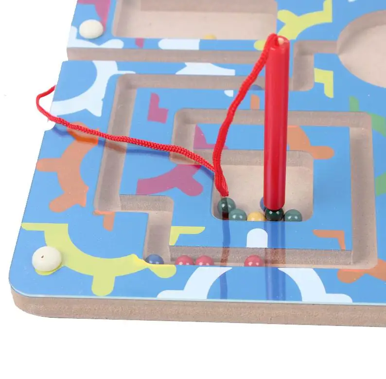 Montessori Wooden Puzzle Magnetic Maze Toys Two Players Educational Family Parenting Puzzle Funny Game Baby Kids Birthday Gifts Montessori Wooden Puzzle Magnetic Maze Toys Two Players Educational Family Parenting Puzzle Funny Game Baby Kids Birthday Gifts