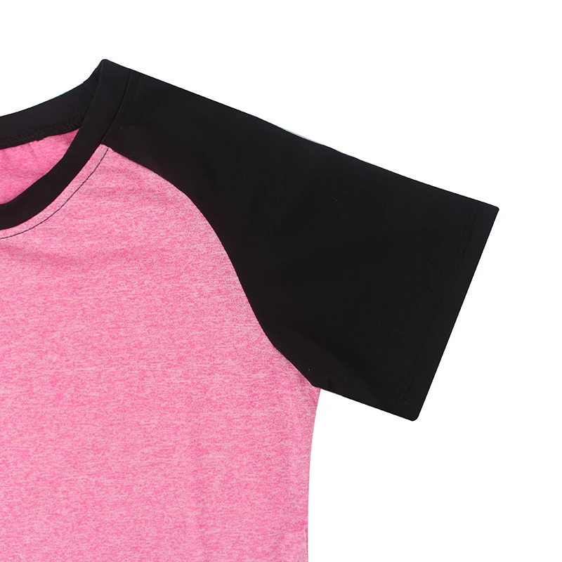 VEAMORS Лоскутная, дышащая, элостичная, быстросохнущая спортивная футболка для женщин для тренажерного зала, фитнеса и йоги