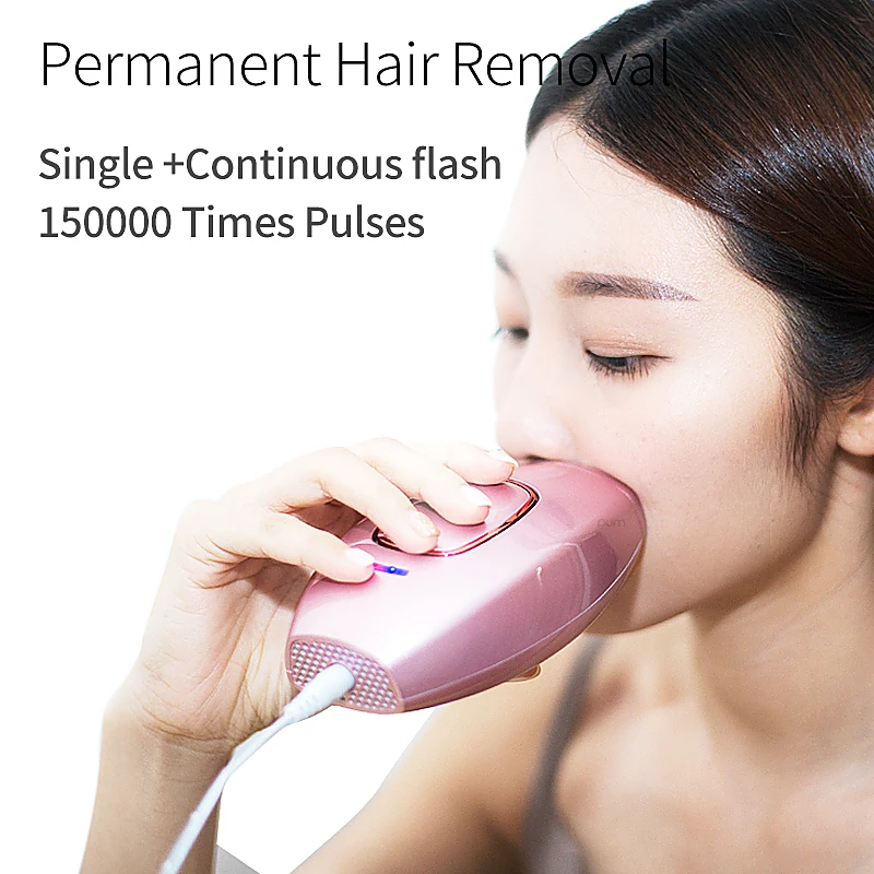

Mini Permanent IPL Hair Removal Device Electric Laser Epilator Depilador Facial Laser Machine 150000 Times Pulses Lamp For women