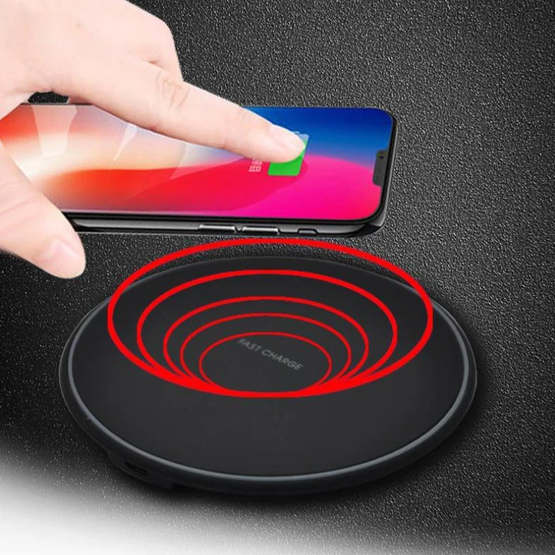 Зарядное устройство Powstro USB Qi для IPhone XS Max XR X 8 Plus, беспроводное зарядное устройство для samsung Galaxy S9/S9+ S8 S7 Note 9 S7 Edge