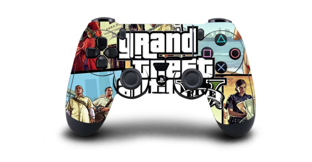 1pc V Gta 5 Ps4ソニーps4デカールのためのプレイステーション4 Dualshouck 4ゲームps4コントローラステッカー Ps4 Games Gta V Decal Skin Stickerdecal Sticker Aliexpress
