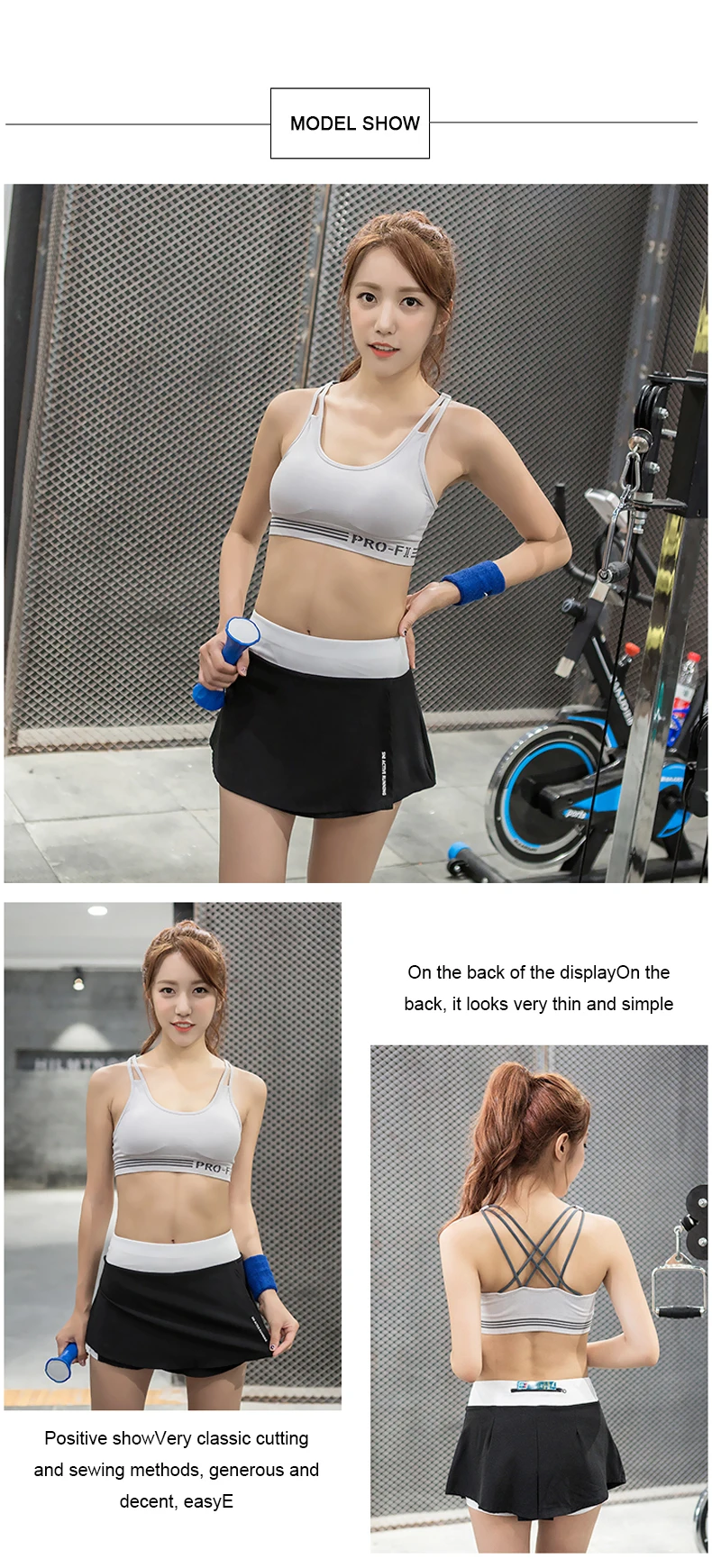 1 (5)Layer Womens Running Sports 2 In 1 Shorts Loose Cotton Side Split Elastic Waist Women Shorts Double Deck Running Tights Short