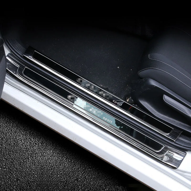 Автомобильный Стайлинг для Honda 10th Gen Civic sedan- черный титановый нержавеющая дверь накладки для порогов автомобиля накладка на задний бампер накладка