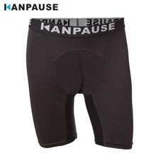 Новое Прибытие KANPAUSE мужская Компрессионные Чулки и Колготки Шорты Шорты для Бега Тренировочные Шорты Спортивная