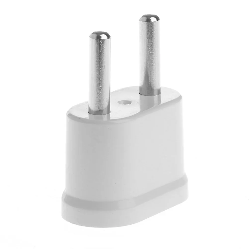 

White US Female To EU Male AC Power Plug Converter Universal Travel Charger Adapter