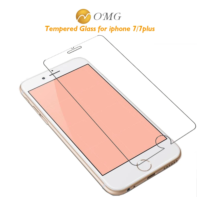 

0.26mm For Apple iphone7 & iphone 7 Plus Tempered Glass Screen Protector Front 9H 2.5D Transparent HD Screen Protection Film