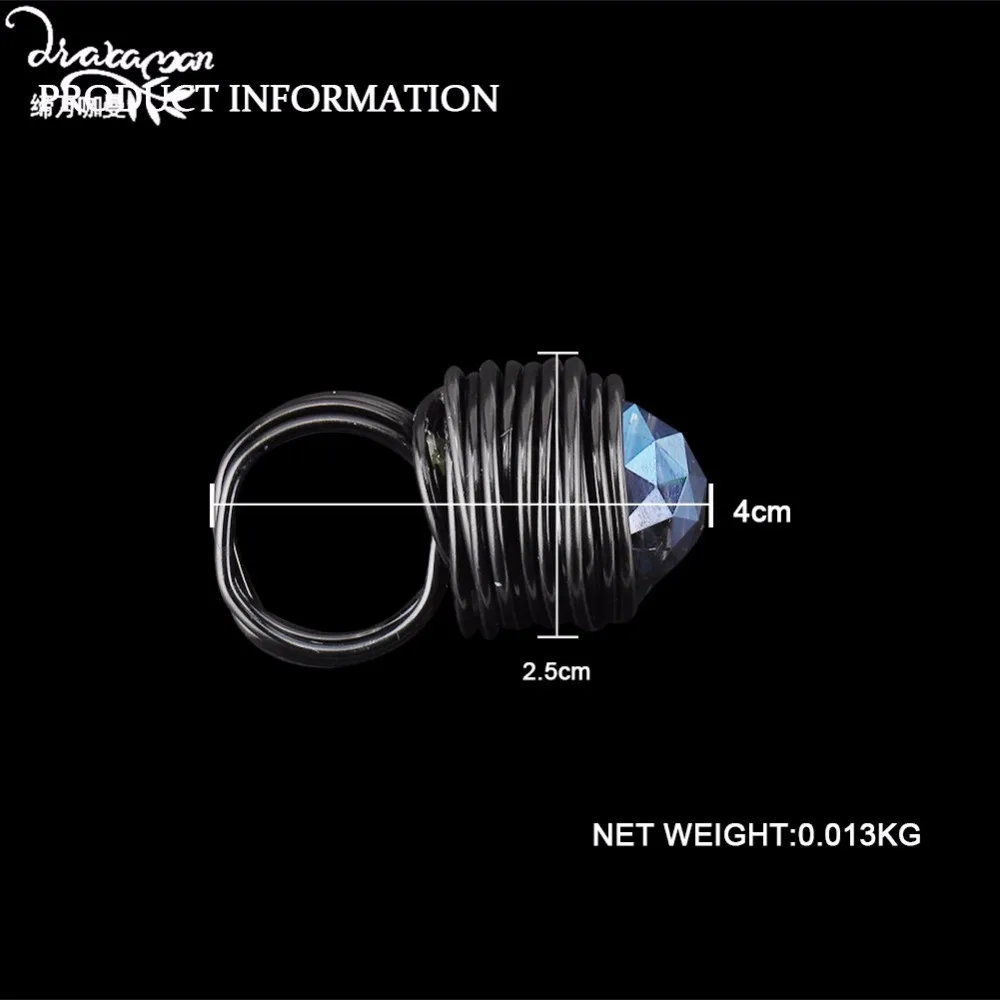 Dvacaman Love Wedding Rings Blue Crystal Finger Rings Couple 2019 Boho Handmade Jewelry Ethnic Party Accessories Women Gifts A87