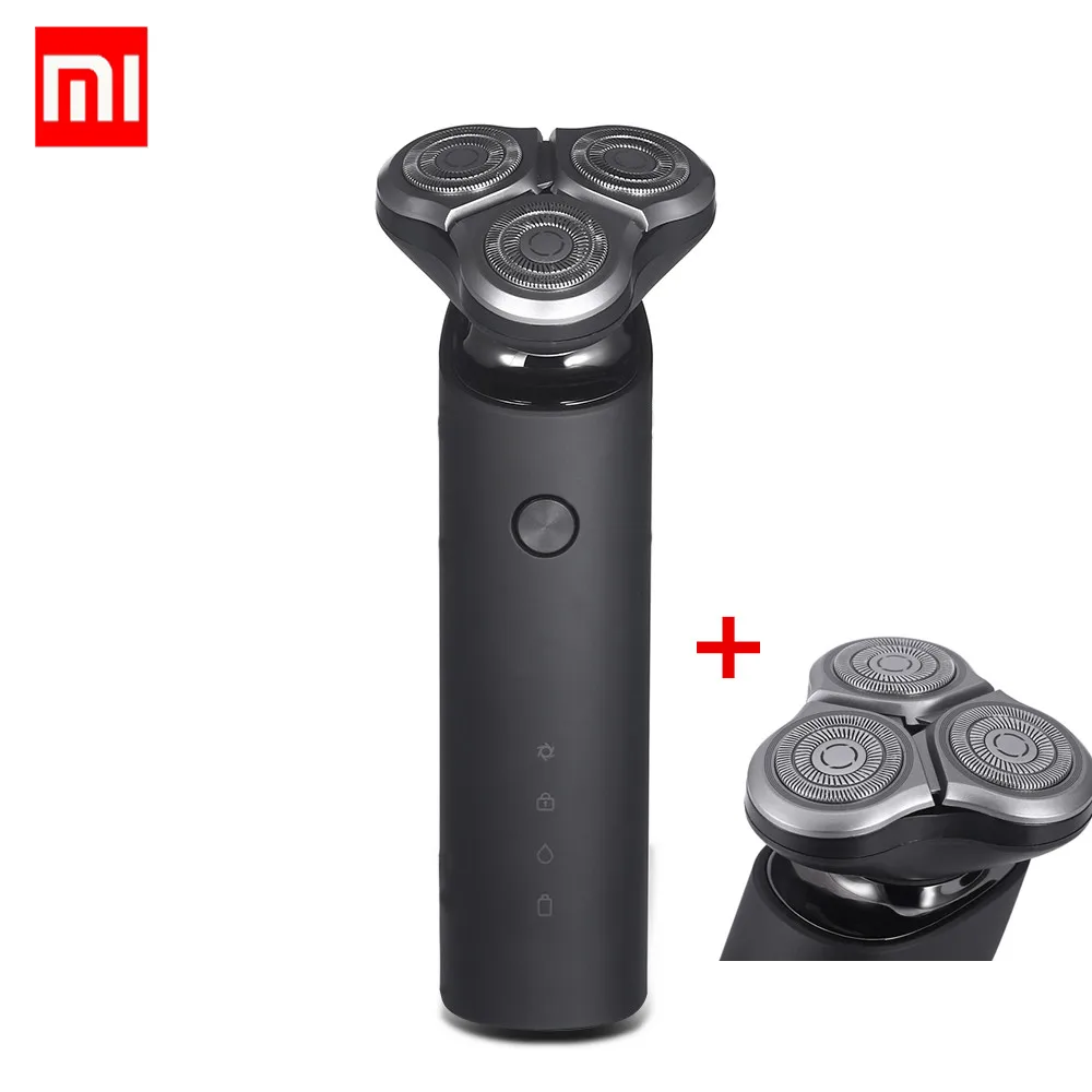 Скидка Оригинальный Xiaomi Mijia электробритва электрическая бритва для Для мужчин Head 3 сухой влажное бритье моющиеся основной Sub двойной лезвия Turbo + ре...