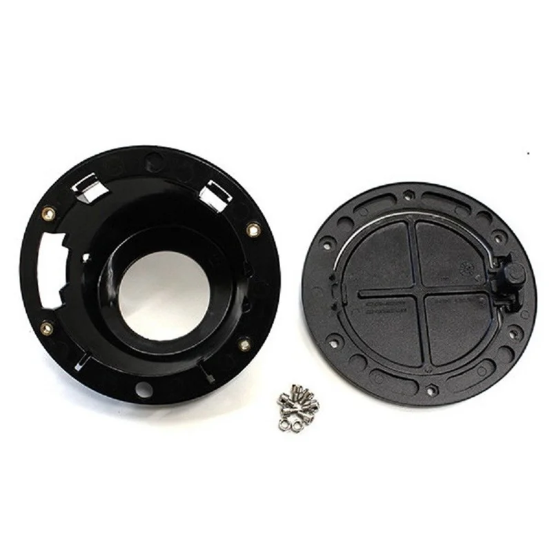 Бесплатная доставка! Аксессуары для Jeep черная стальная крышка бензобака с