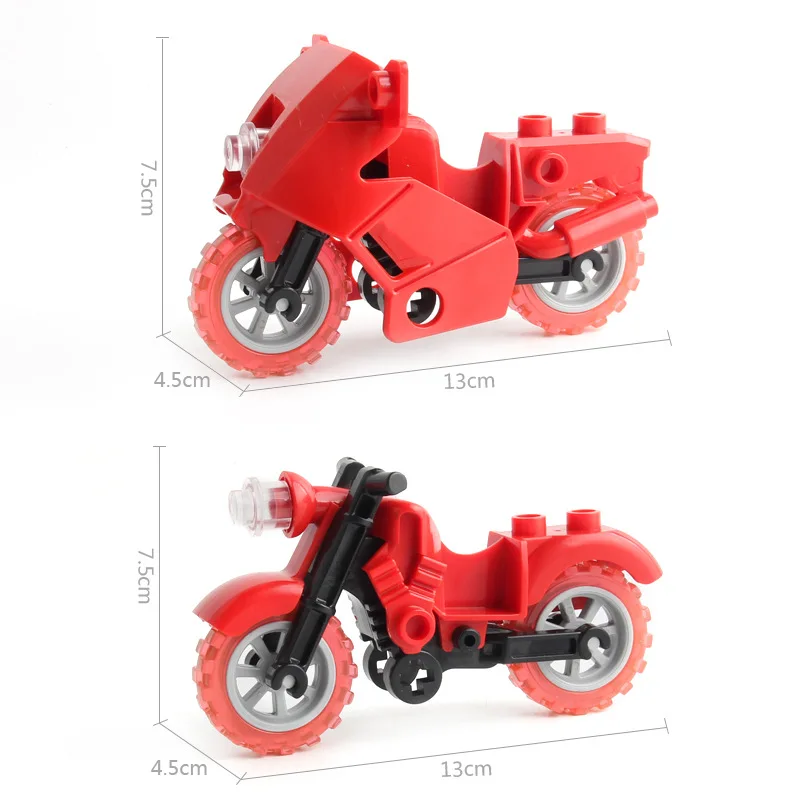 Single Sale 4 Color 2 Styles Harley Motor Vehicles Motorcycle Accessories MOC Motor Parts Building Blocks Bricks Toys For Kid F4