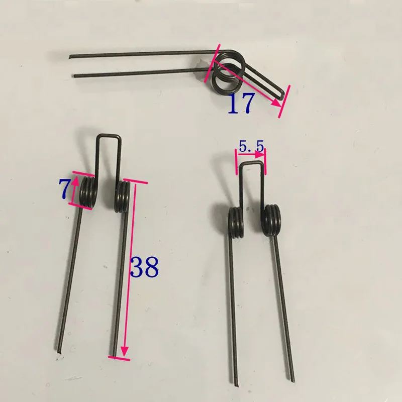 

Abnormity Double Twist Spring Wire Diameter 0.8 Outer Diameter 7mm Small Rotating Torsion Spring 20pcs