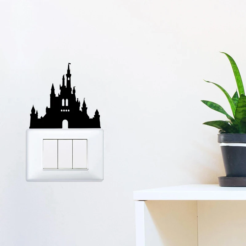 KUCADA church switch panel sticker for wall decoration removable diy wallpaper home decal pvc WP1887 | Дом и сад