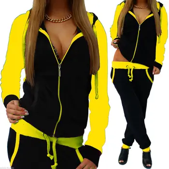 

New Women's Wear European and American Leisure Knitted Sportswear Set