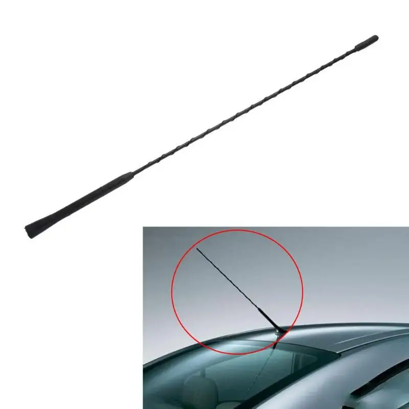 

VODOOL 16 Inch New Swivel Universal Car Antenna Car Roof Fender Radio Auto Replacement Parts FM/AM Aerials Rubber Signal Antenna