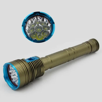 

9000LM 9 x XML-T6 LED Diving Flashlight Torch Aluminum Alloy Tactical Waterproof Light High/Low/SOS