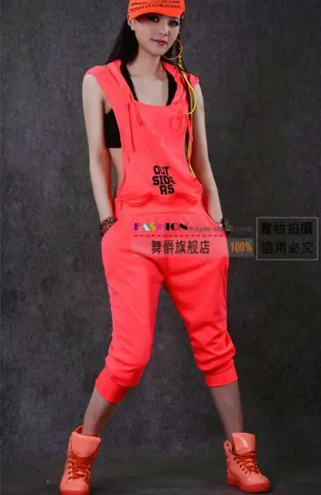 Pink De Pantalones Mujeres 2018 Hop Streetwear Moda neon Mujer Hip Harem Color 0104 Las Neón neon Negro Green Joggers Ud7xU8