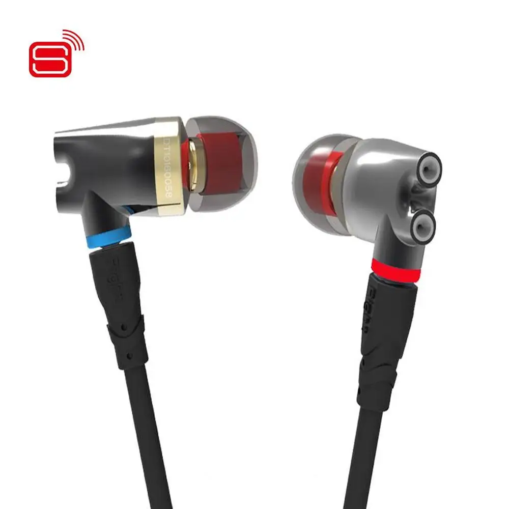  Senfer DT2 PLUS ie800 earphone for phone Dynamic 2BA Hybrid Drive Ceramic HIFI  In Ear Earphone With ie80 ie8 MMCX cable  