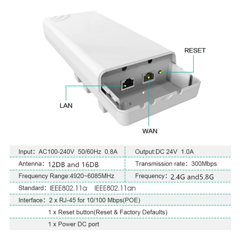 9344 9331 чипсет wifi роутер wifi ретранслятор длинный диапазон 300Mbps2. 4G5. 8 ГГц наружный AP роутер CPE AP мост клиентский маршрутизатор повторитель