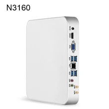 Barebones Mini PC Intel Celeron N3160 Quad-Core Windows 10 Thin Client Mini Desktop PC Gaming HDMI VGA WiFi HTPC TV BOX