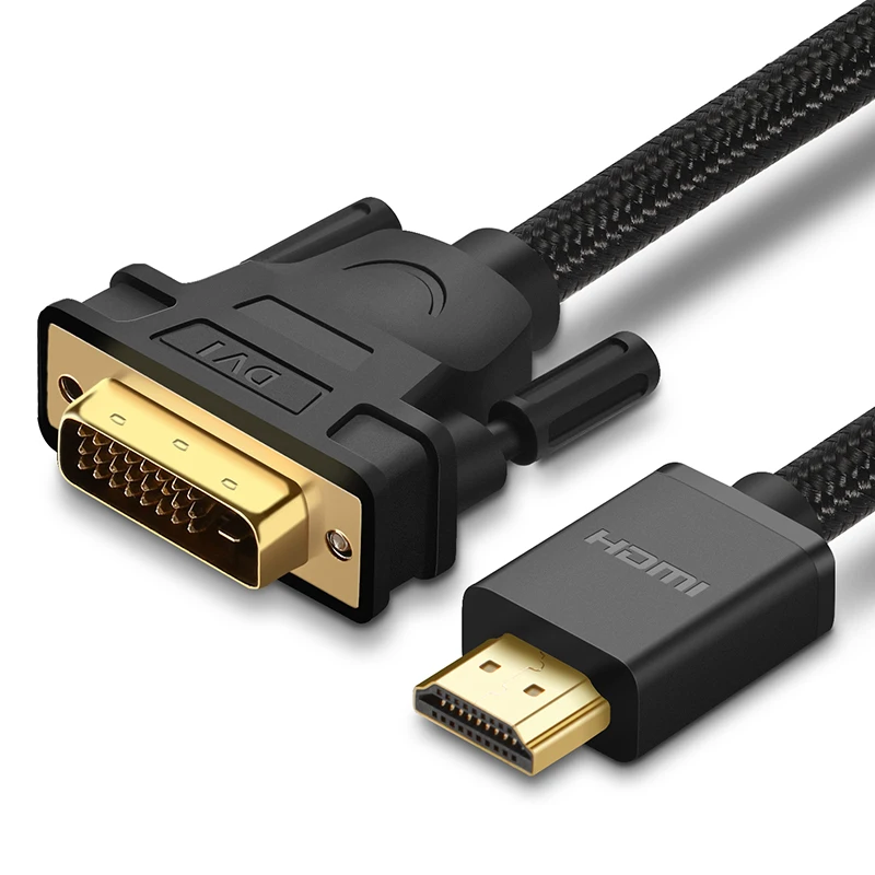 

HDMI to DVI DVI-D 24+1 pin Adapter Cable DVI to HDMI Cable Male to Male Converter Cable 1080P for LCD DVD HDTV XBOX 2m 3m 5m
