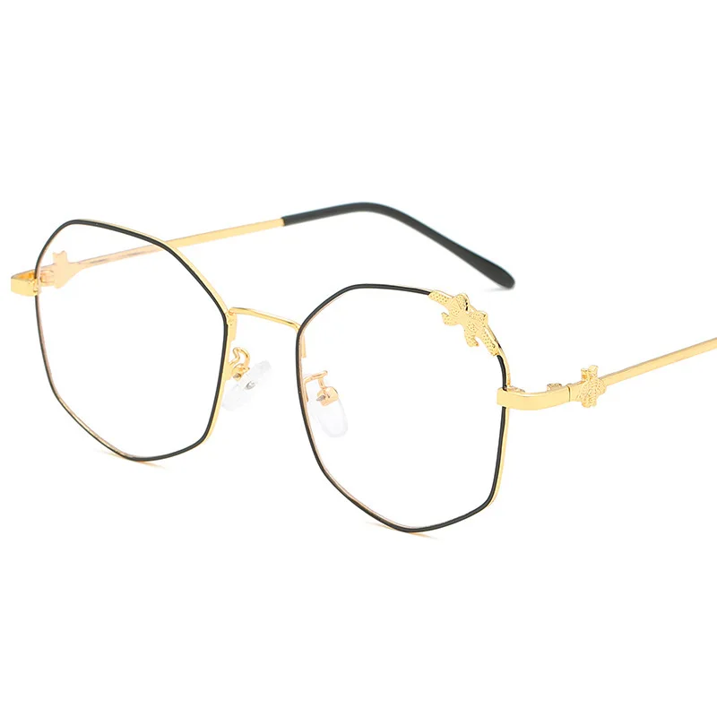 

2019, women's spectacle frames, polygons, myopic spectacle frames, bows, flat lenses, ultra-light, metal