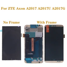С рамкой AMOLED экран для zte Axon 7 A2017 A2017U A2017G ЖК+ сенсорный экран дигитайзер oled дисплей запасные части