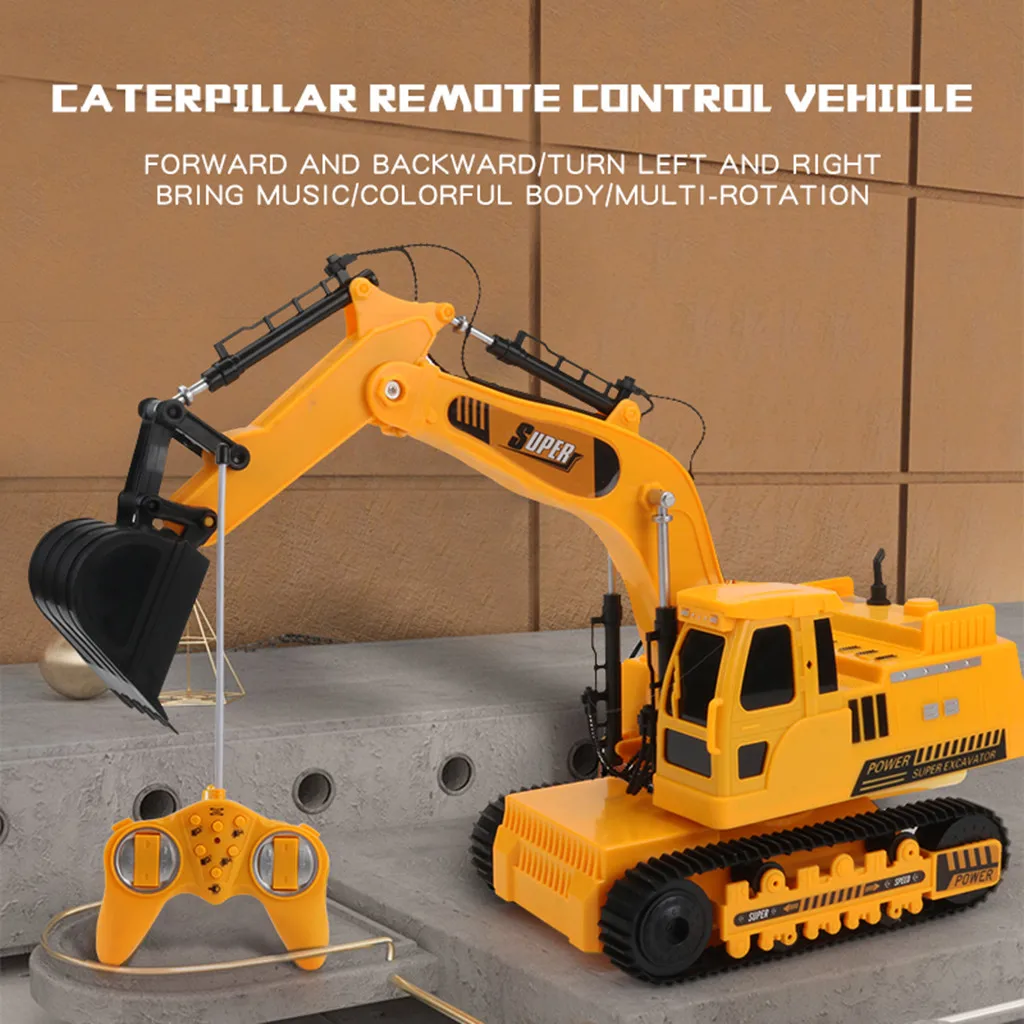 

Remote Control Trunk Big Excavator 2.4GHz 12CH RC Car Alloy Excavator RTR Boy Kids Adults Toy Truck Children Games 2019