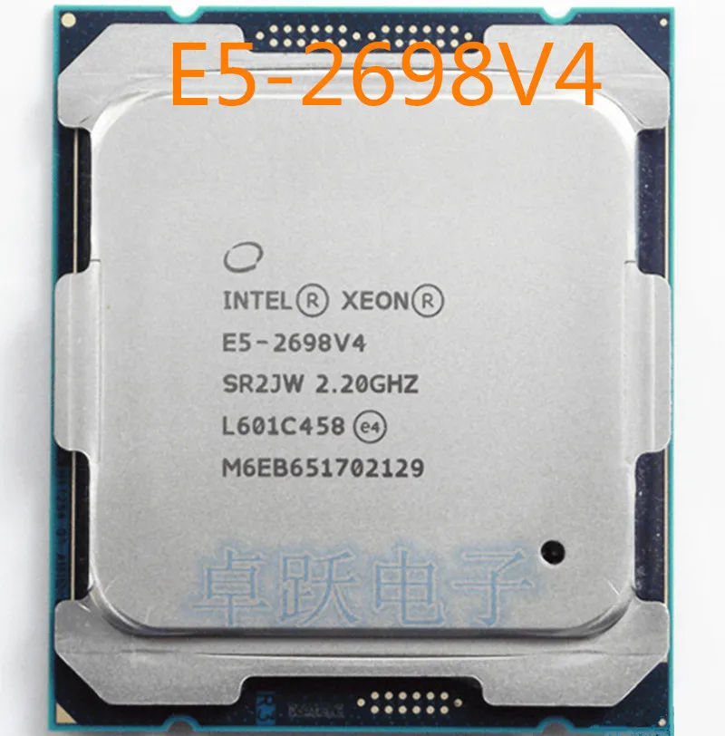 Intel Xeon OEM версия E5-2698V4 Процессор процессор 2,20 ГГц 20-ядер 50 м E5-2698 V4 FCLGA2011-3 13